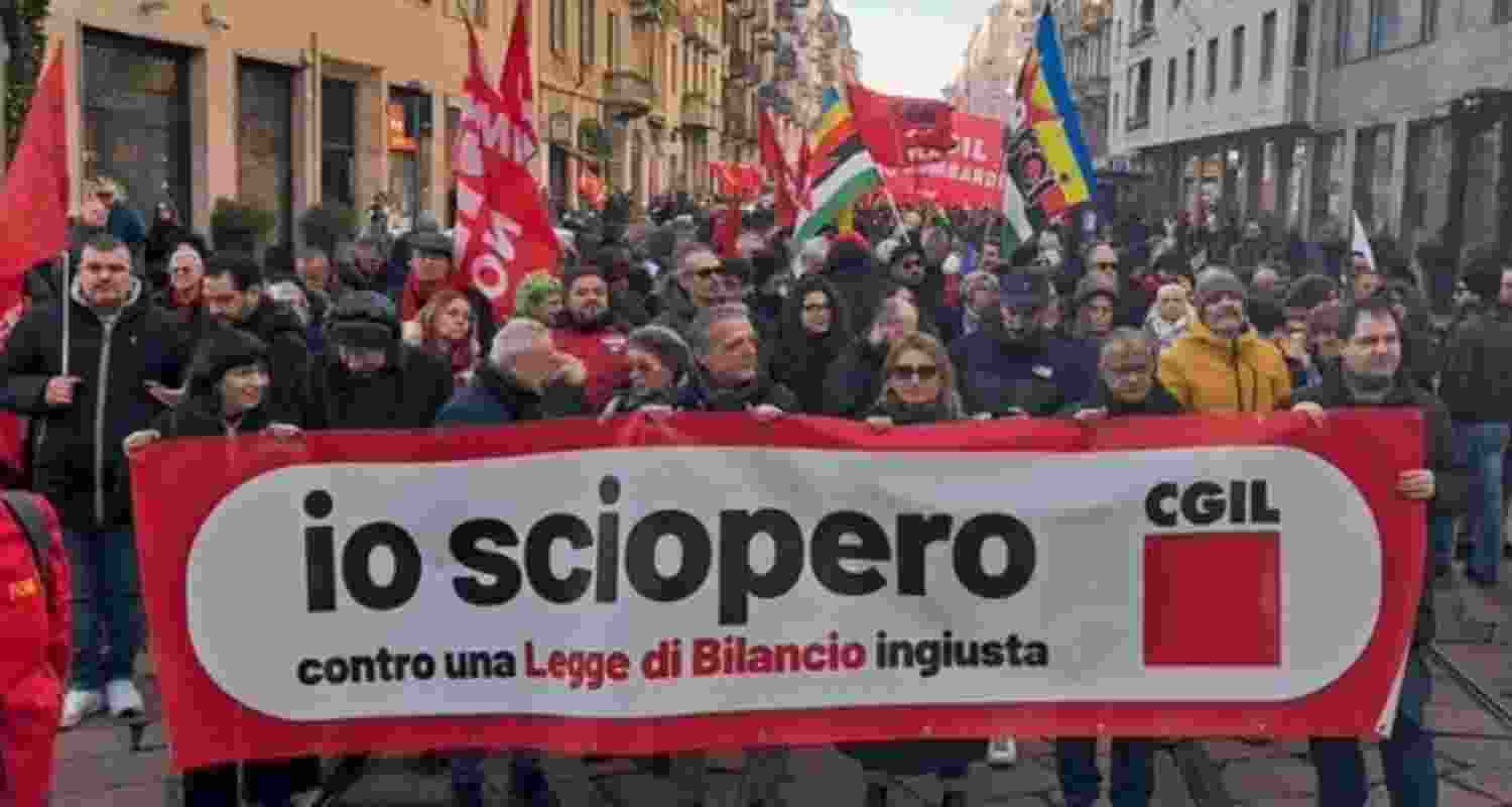 Thousands of Italian workers strike against Giorgia Meloni’s 2025 budget. 
