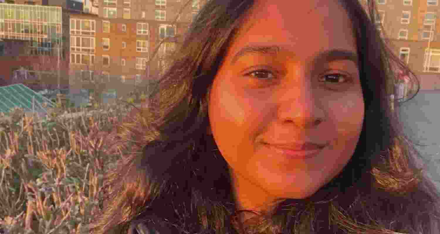 Late Jaahnavi Kandula in a selfie image.