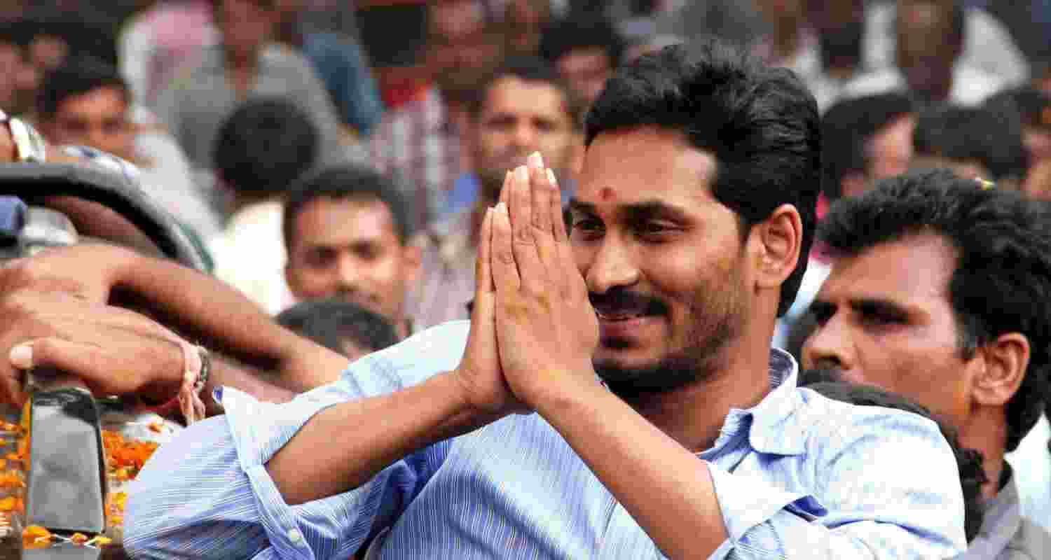 Former Andhra CM Jagan Mohan Reddy. File photo. Former Andhra CM Jagan Mohan Reddy. File photo.