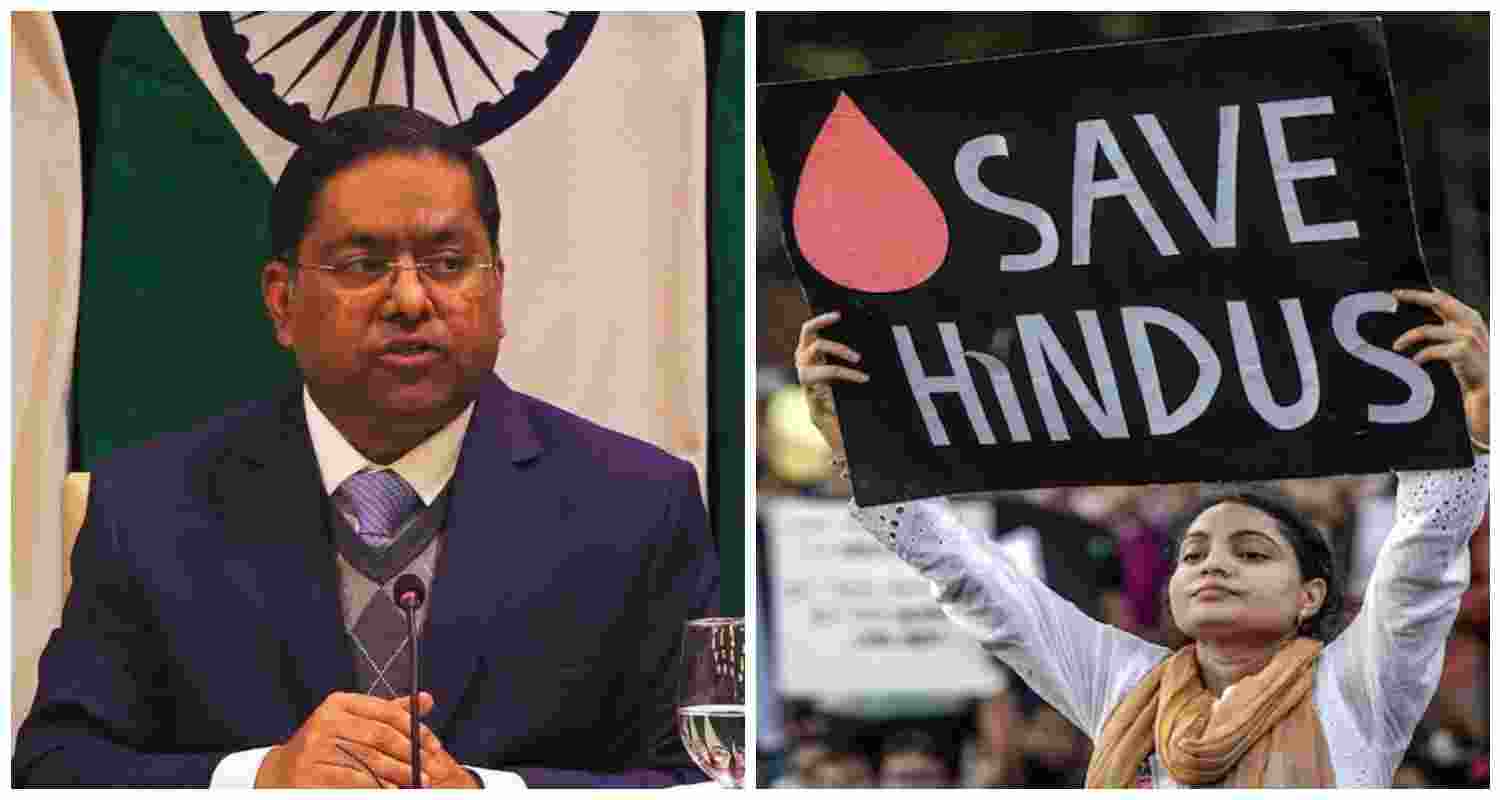 Ministry of External Affairs (MEA) spokesperson Randhir Jaiswal condemned recent attacks on Hindus in Chittagong, urging Bangladesh to curb extremist elements and ensure security for minorities amid rising communal tensions.