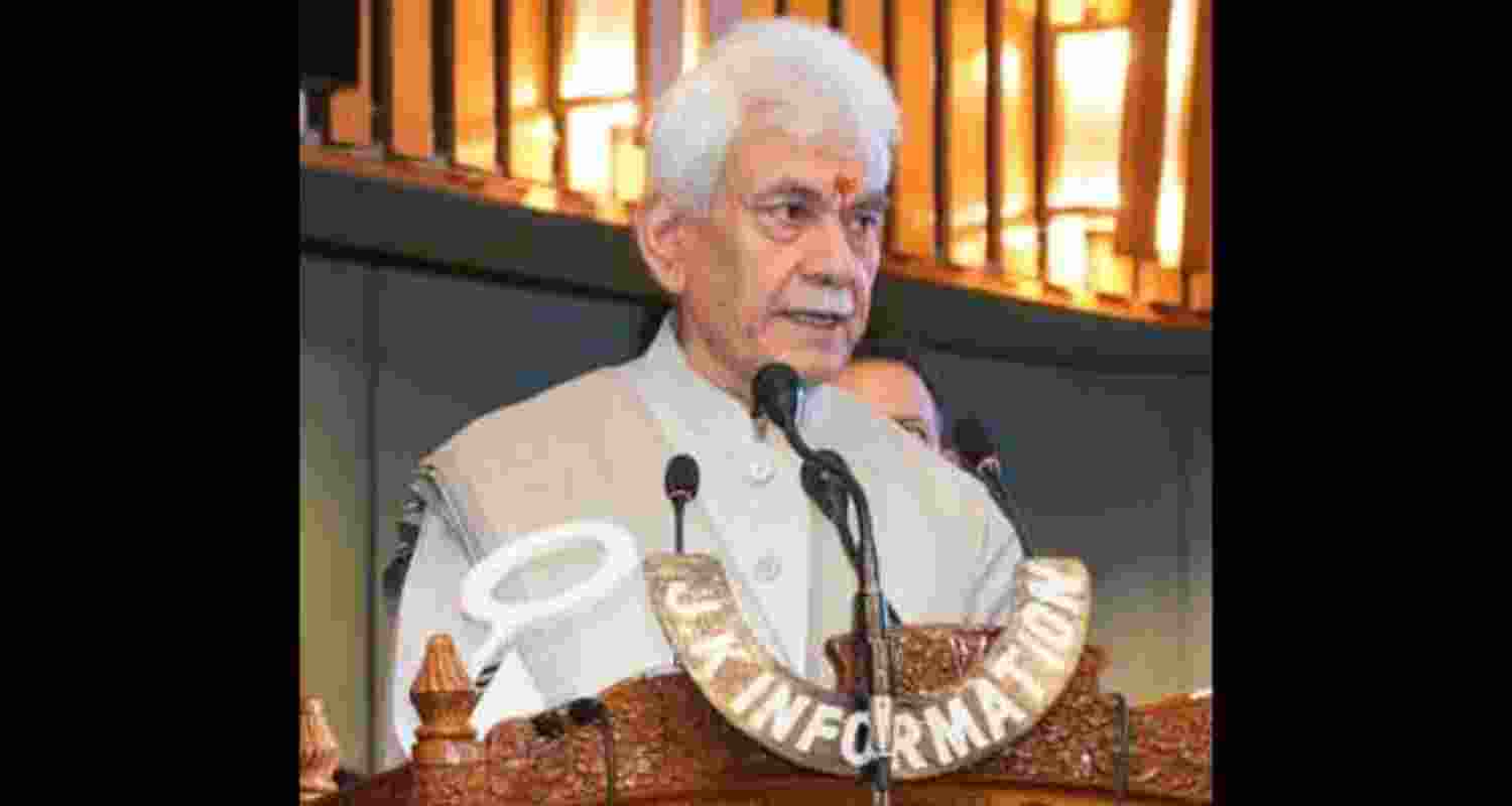 Jammu and Kashmir Lieutenant Governor Manoj Sinha - file image.