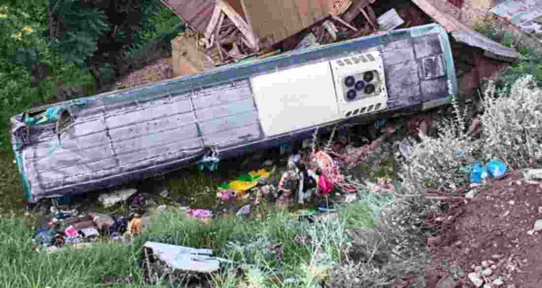 Screengrab of the incident site in Central Kashmir's Ganderbal district.
