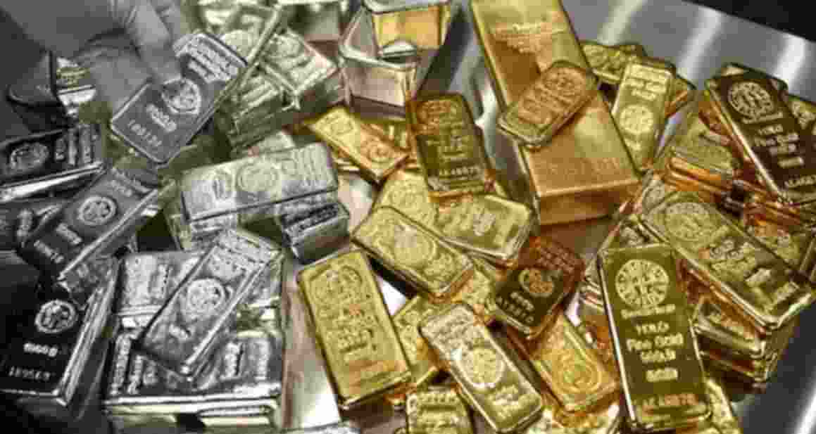 Gold and silver prices fall as Asian markets slump in early trade