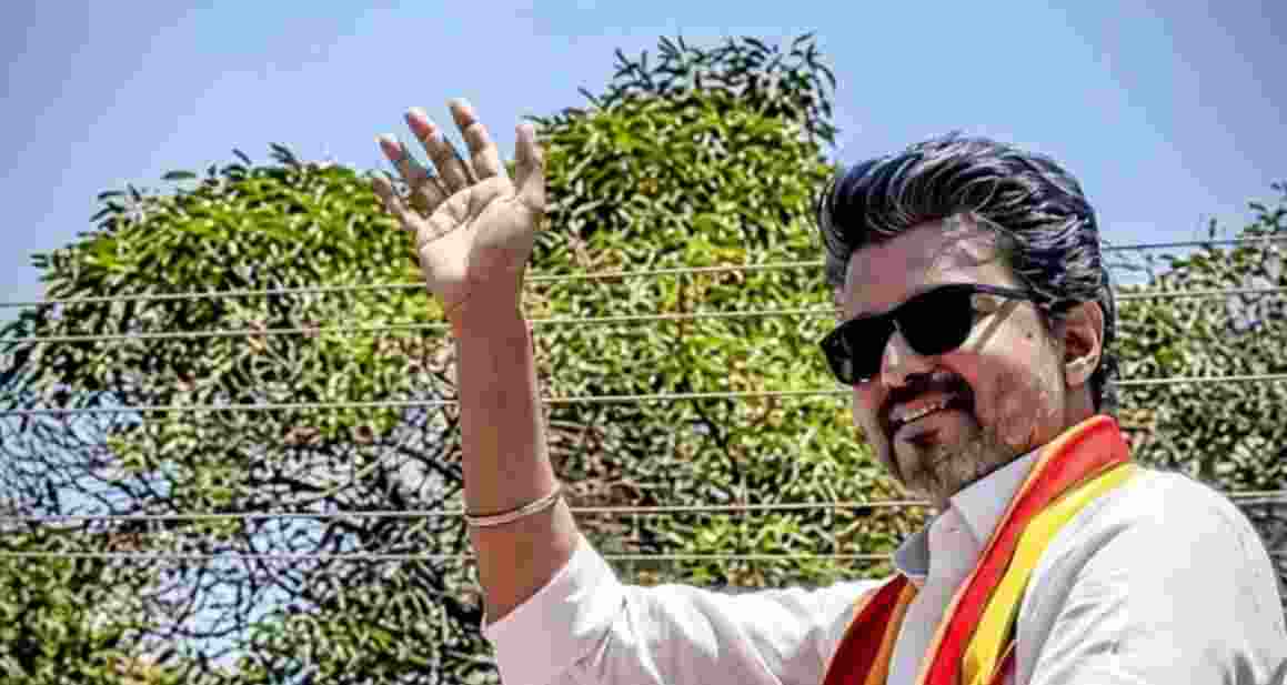 Tamilaga Vettri Kazhagam chief Vijay - file image.