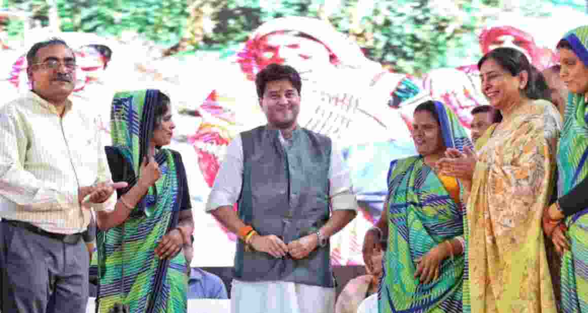 Scindia opens garments unit, backs women empowerment