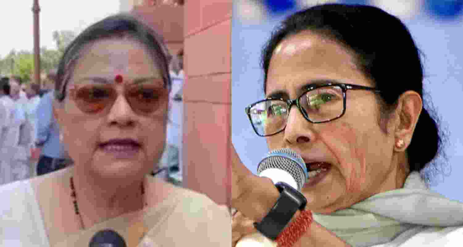 Lok Sabha MP Kakoli Ghosh Dastidar (left) and TMC supremo Mamata Banerjee.
