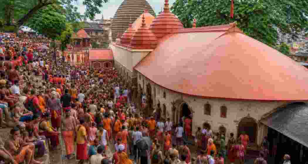 Devotees throng Kamakhya Temple in Guwahati ahead of Ambubachi Mela, which begins on June 22, as preparations continue for the annual four-day religious observance. (Representational image)