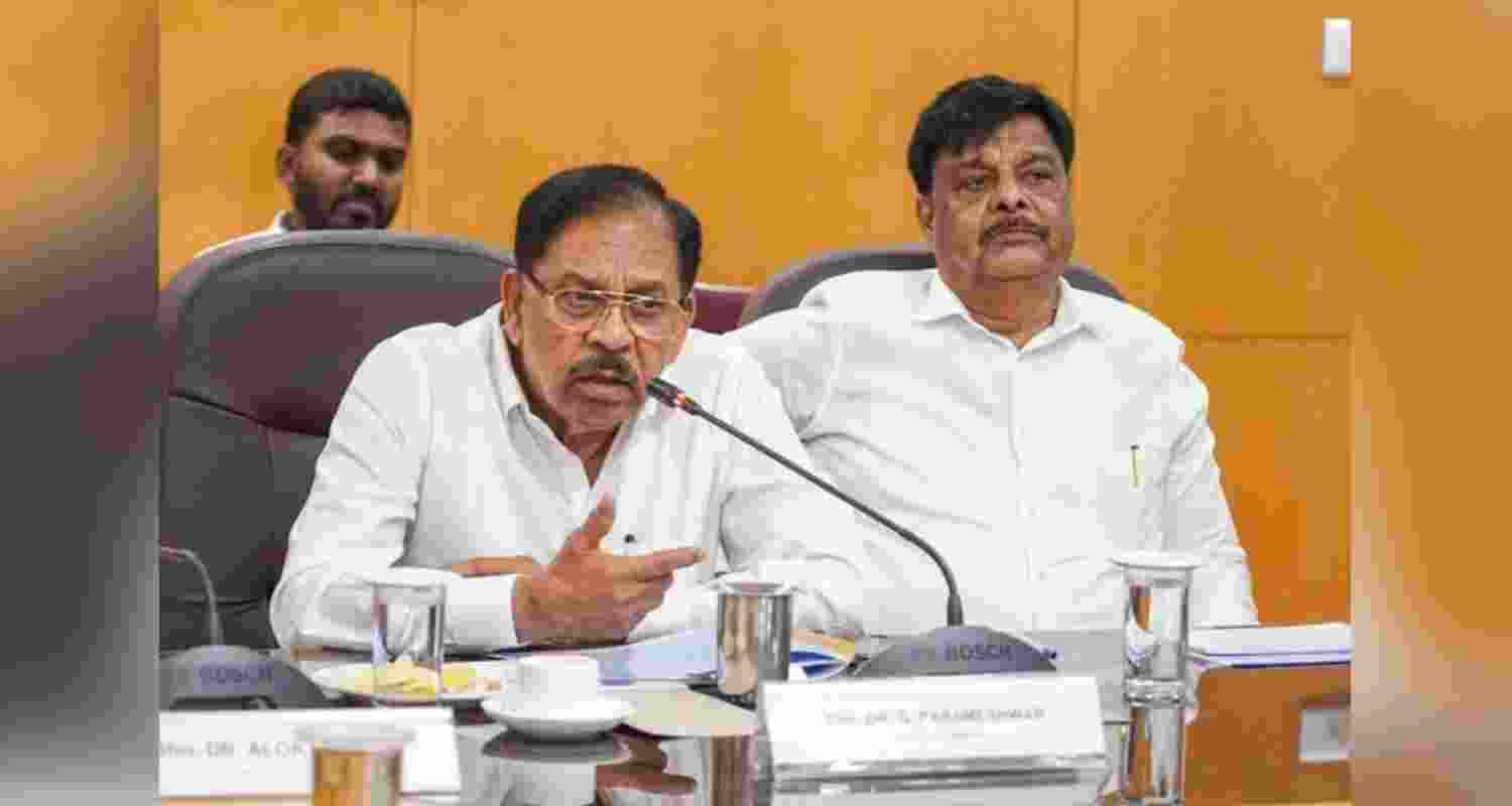 Karnataka Home Minister G Parameshwara - file image. 
