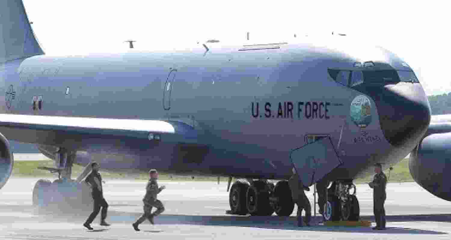 A US KC-135 refueling tanker crashed in western Iraq during operations linked to the Iran war, with at least five crew on board, the US Central Command said.