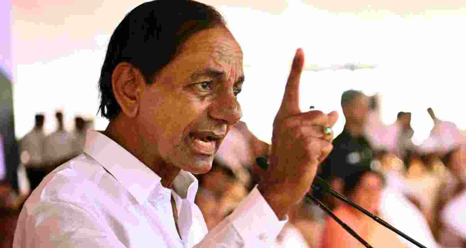 Former Telangana CM K Chandrasekhar Rao.