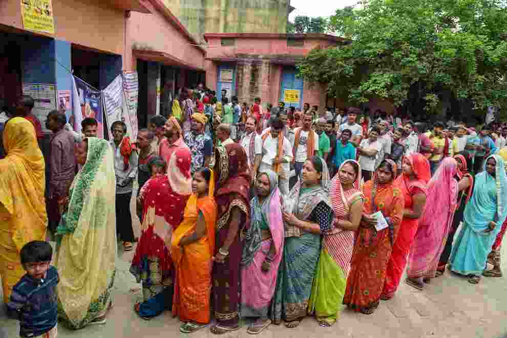 Voting started in the five Lok Sabha seats Araria, Jhanjharpur, Supaul, Madhepura and Khagaria at 7 am in Bihar on Tuesday morning, amid tight security.