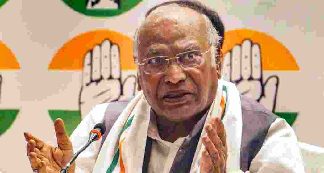 Congress president and Leader of Opposition in the Rajya Sabha Mallikarjun Kharge.