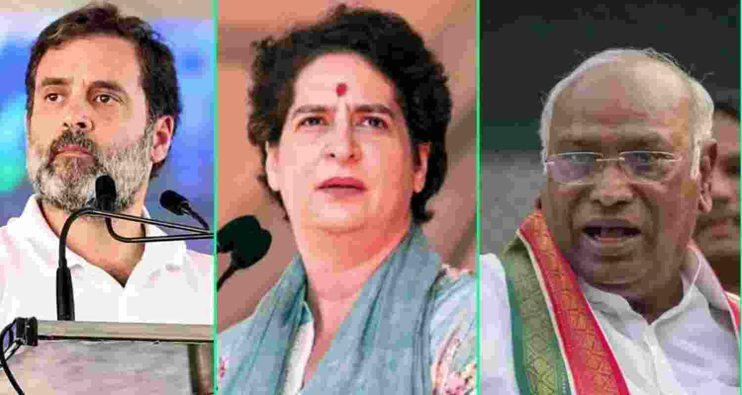Kharge likens Priyanka to 'Stree Shakti', hails Rahul as 'Yuva Shakti'