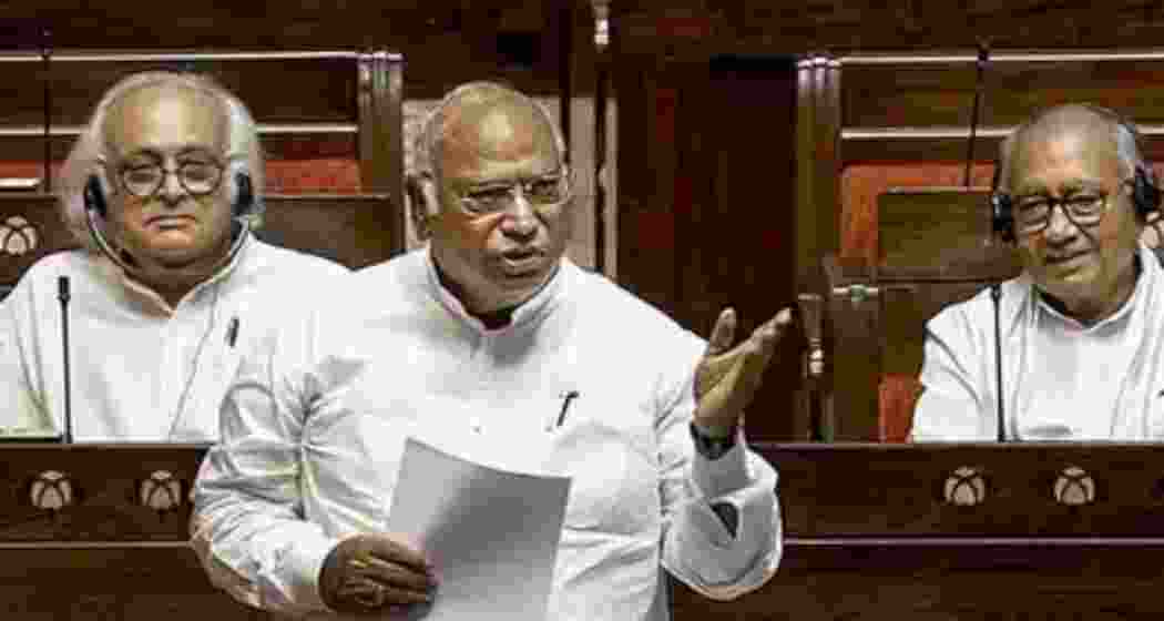 Rajya Sabha Leader of Opposition (LoP) and Congress President Mallikarjun Kharge. File photo.