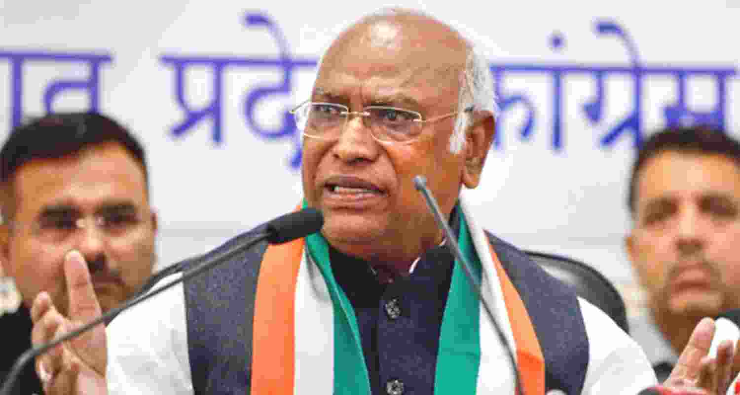 Congress President Mallikarjun Kharge.