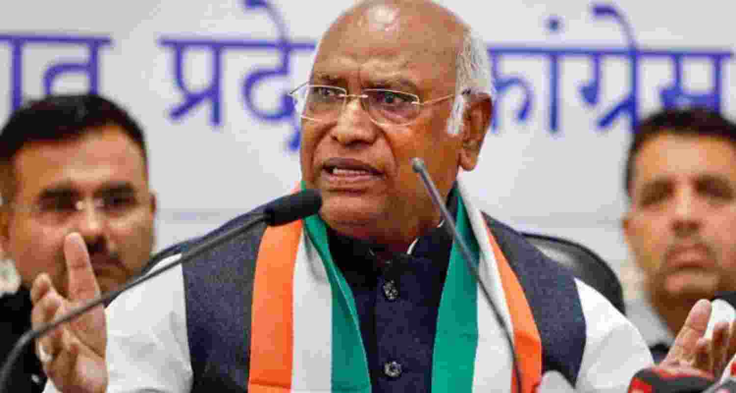 File photo of Congress president Mallikarjun Kharge.