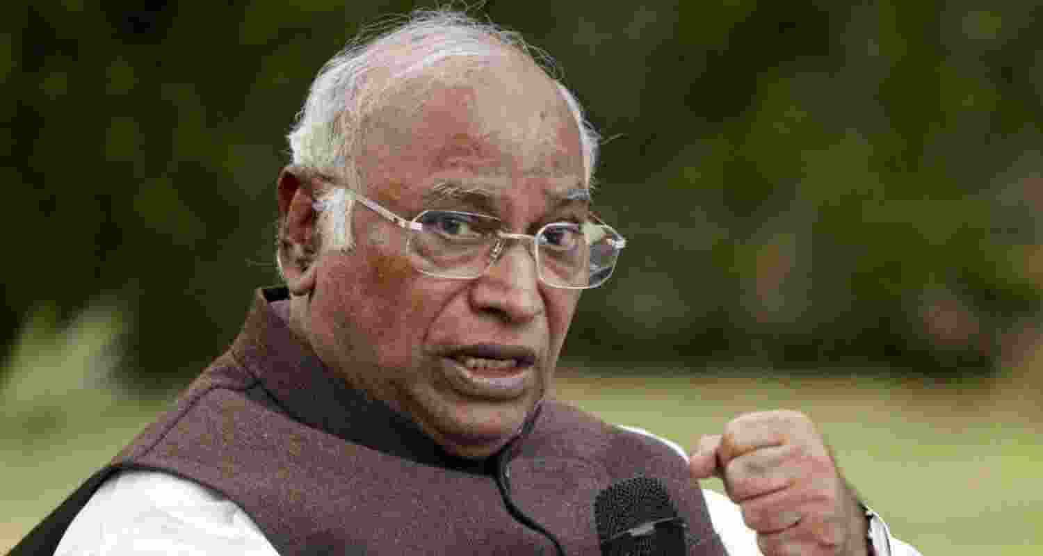 Congress president Mallikarjun Kharge.