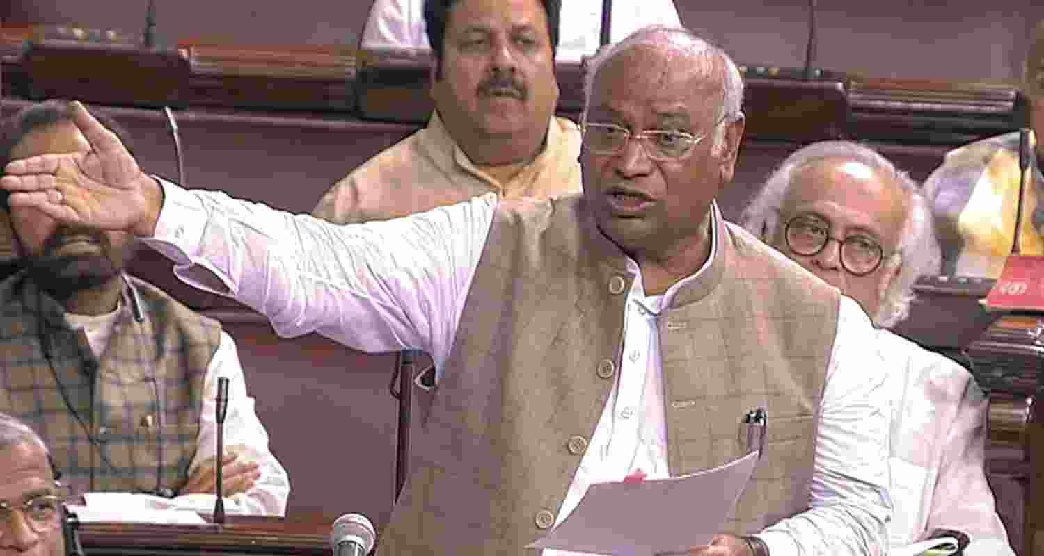 Congress President Mallikarjun Kharge - file image.