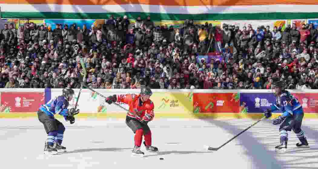 Players in action during the 2024 edition of the Khelo India Winter Games in Leh. File photo.