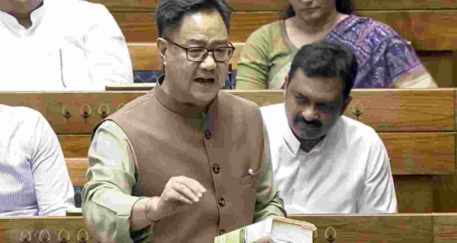 Kiren Rijiju accused Congress, CPI and SP of being anti-Lord Ram, demanded an apology and criticised their protest over the Ram Mandir issue.