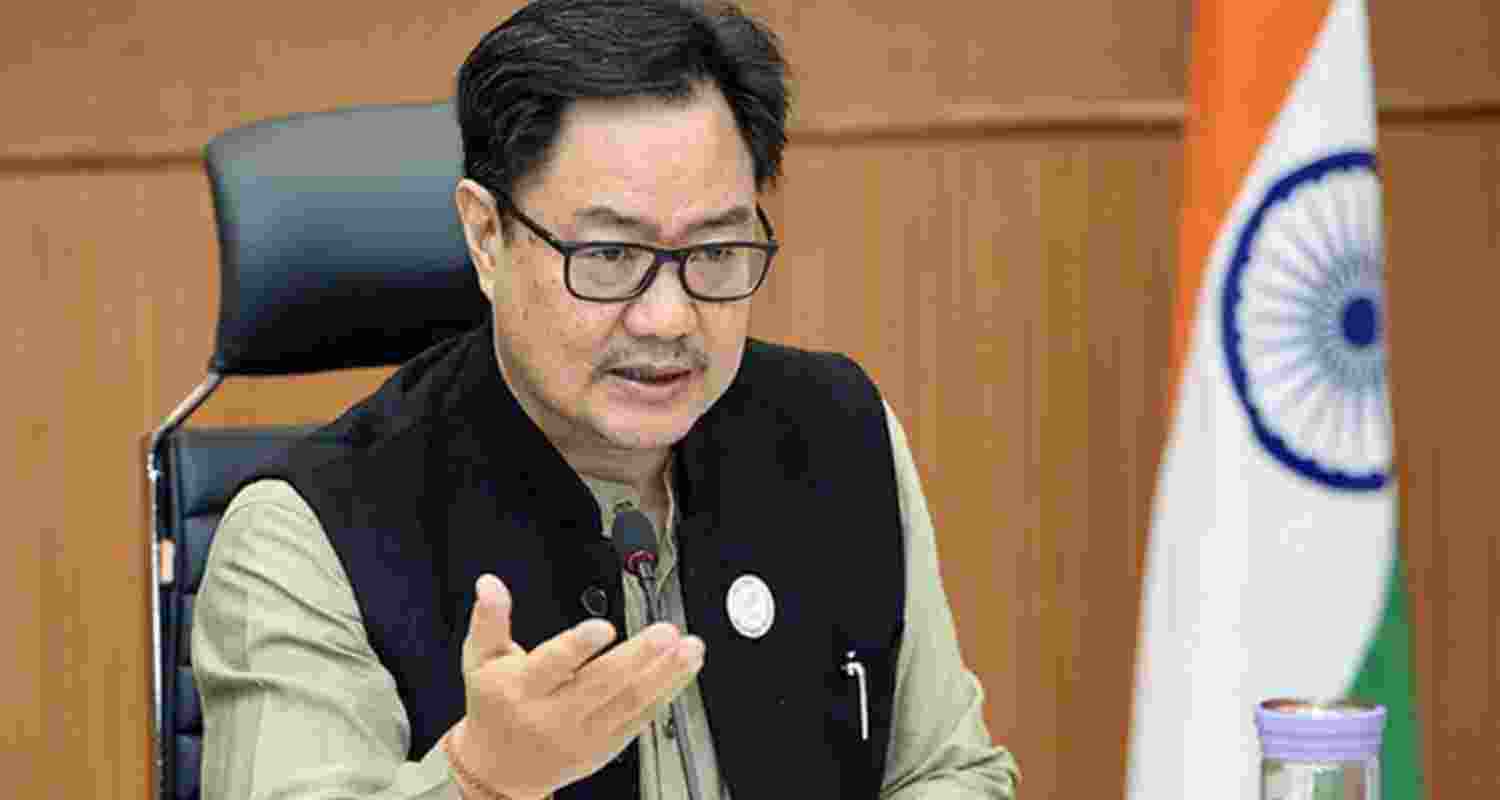 Kiren Rijiju calls Rahul Gandhi a threat to India’s security. 