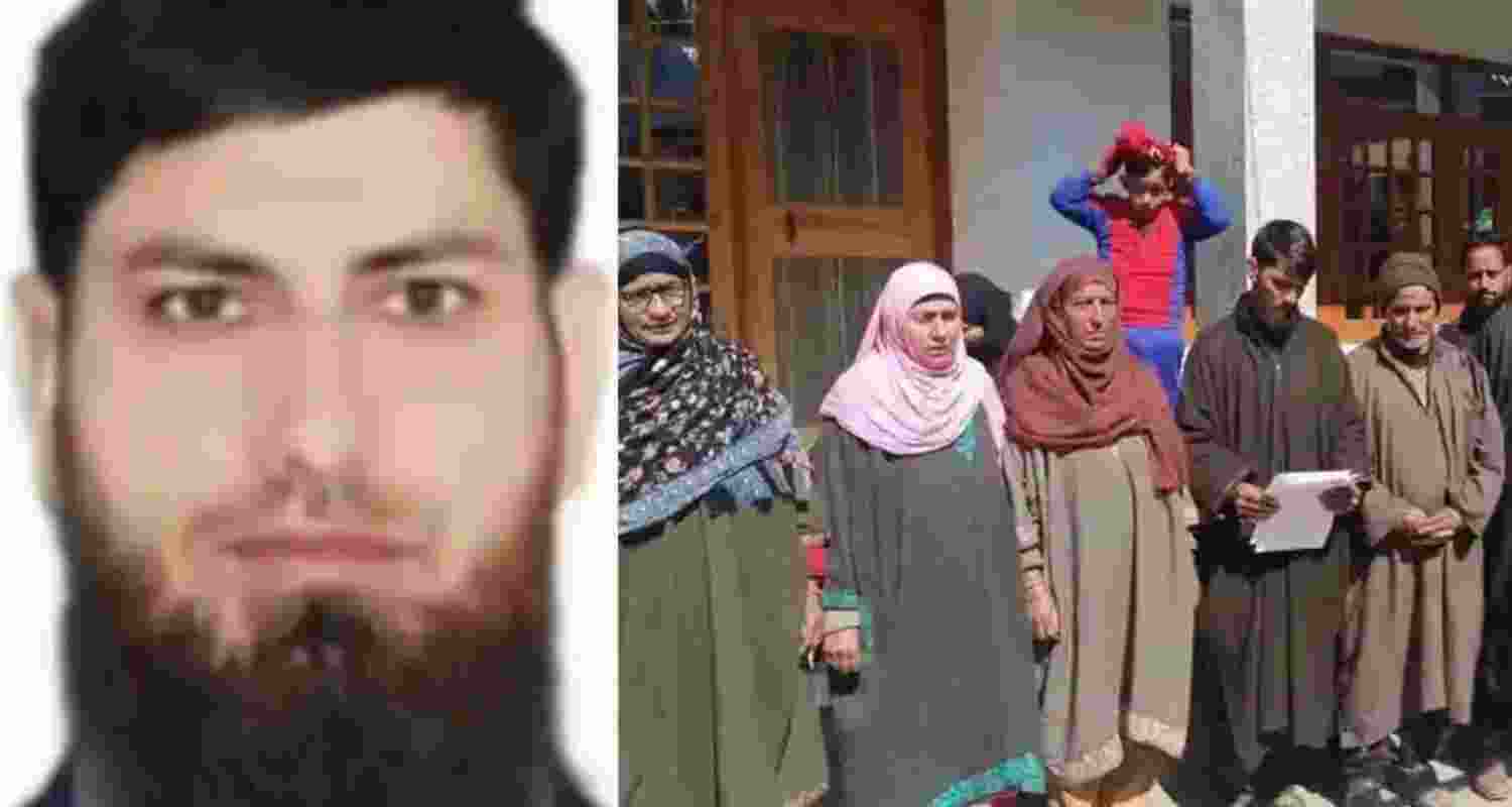 Azad Yousuf Kumar(left) and his family making a public announcement.(right) Azad Yousuf Kumar(left) and his family making a public announcement.(right)