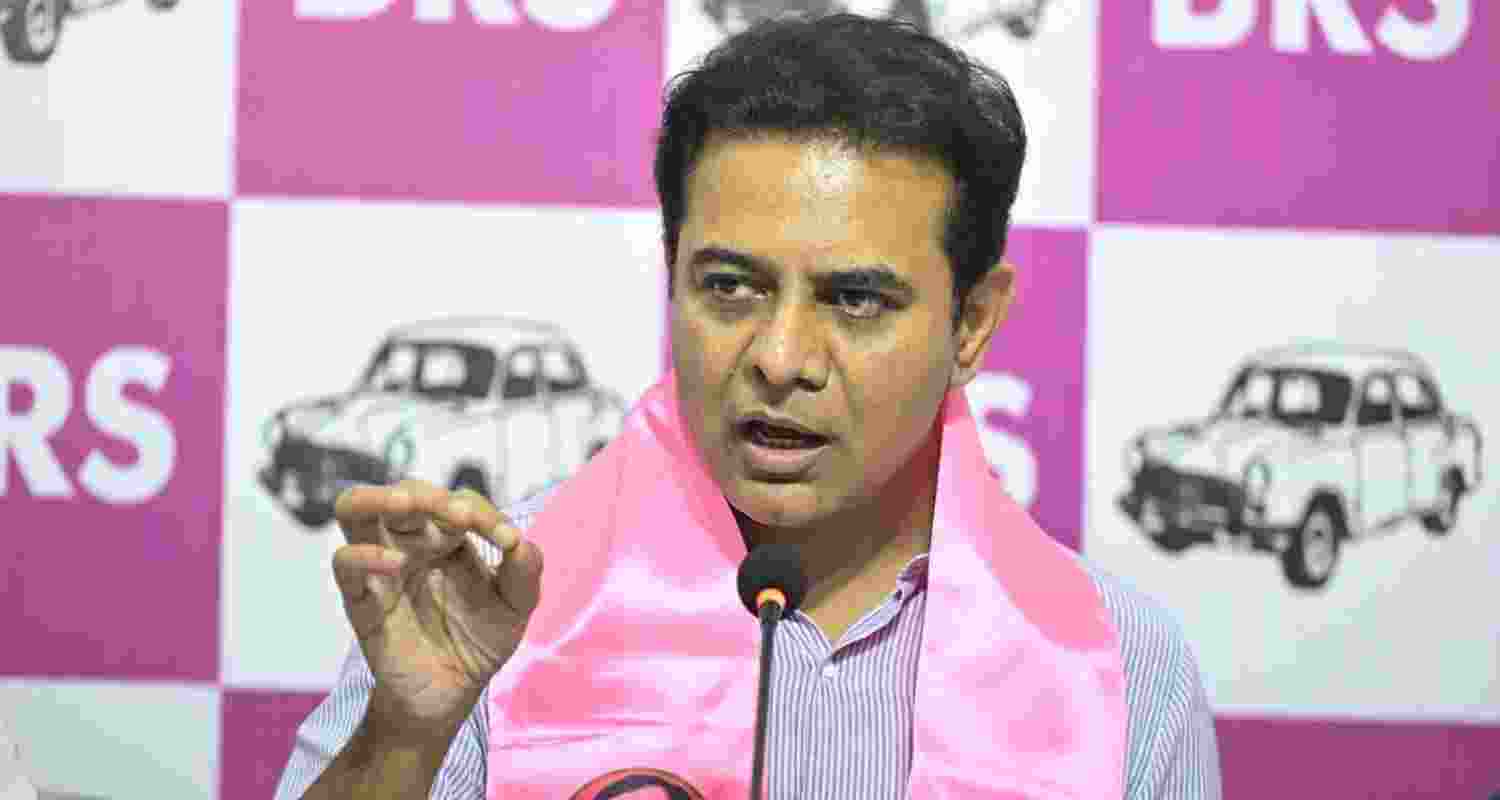 Bharat Rashtra Samithi working president KT Rama Rao.