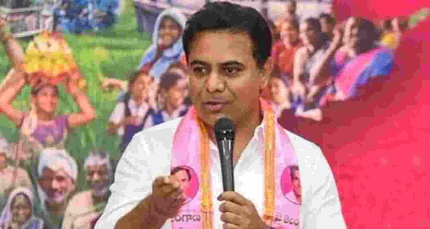 Bharat Rashtra Samithi working president KT Rama Rao - file image.