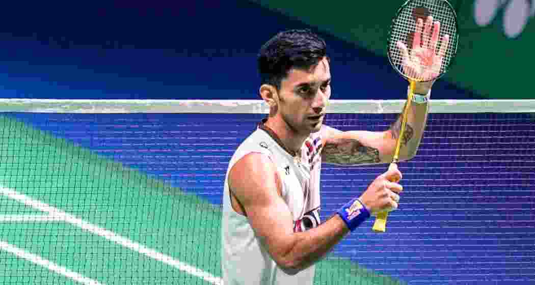 Lakshya Sen in action during his India Open.