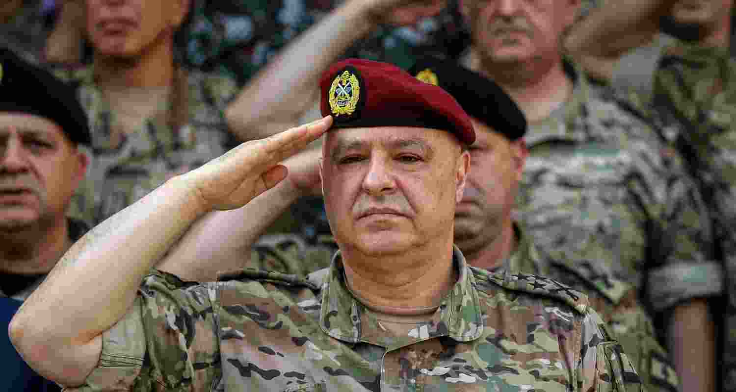 General Joseph Aoun, the commander of the Lebanese armed forces. 