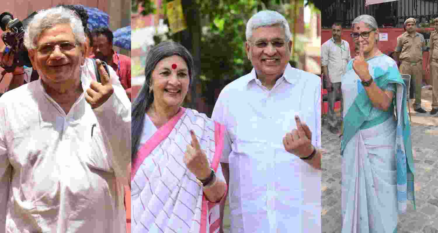 Left leaders cast vote Left leaders cast vote