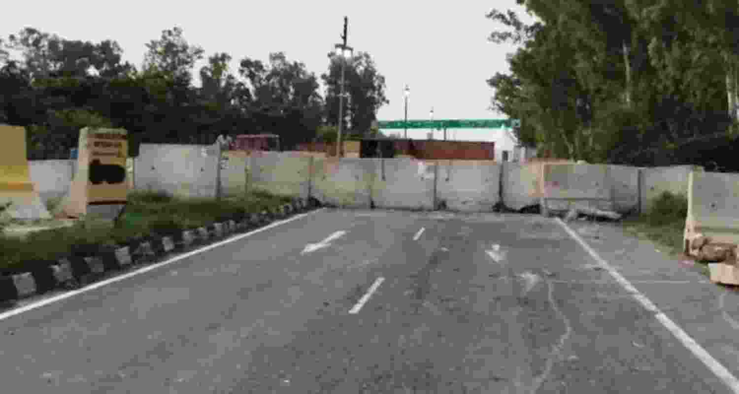 Haryana Police block Khanauri border to halt farmers’ march to Delhi