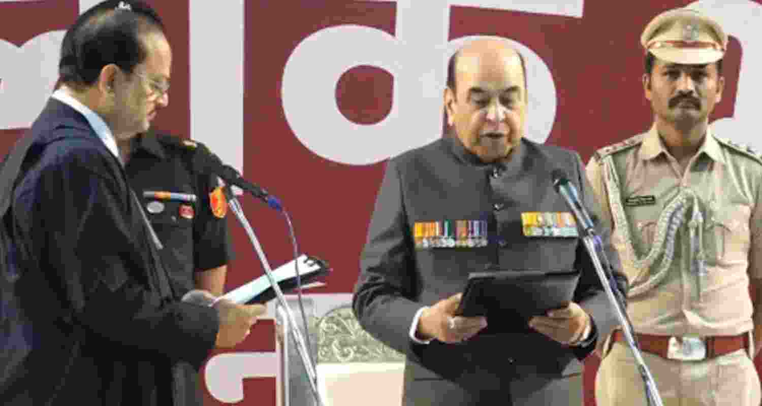 Lt Gen (Retd) Syed Ata Hasnain takes oath as Bihar Governor, replacing Arif Mohammed Khan, at a ceremony in Patna attended by CM Nitish Kumar.