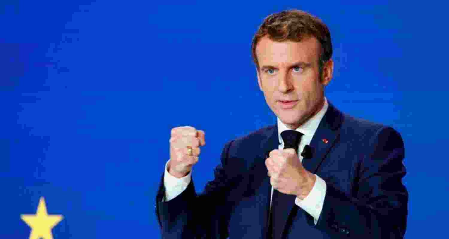 French President Emmanuel Macron - file image.