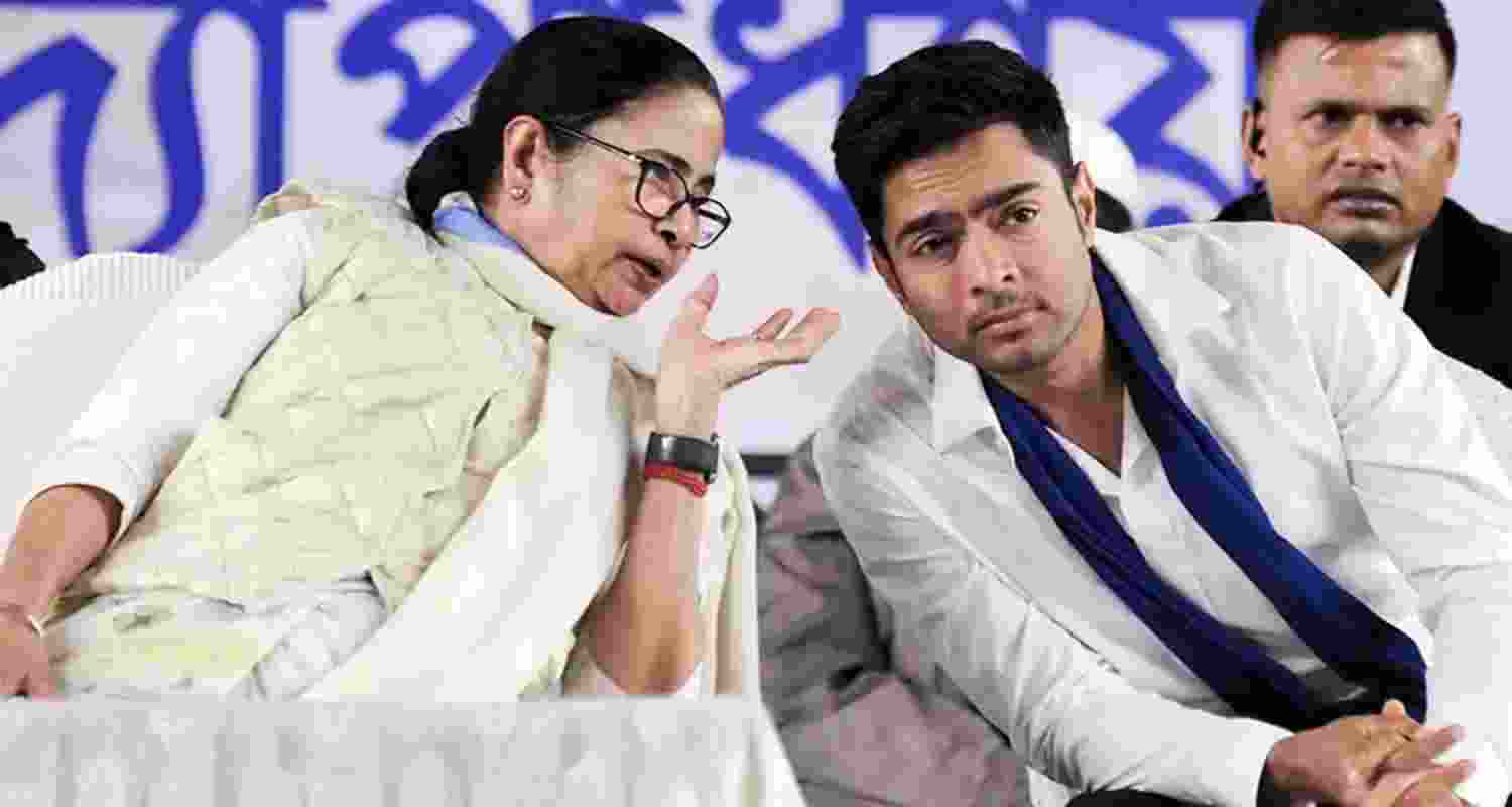 TMC faces an internal crisis as dissident MLAs reportedly near the numbers needed for a formal split, triggering leadership concerns.