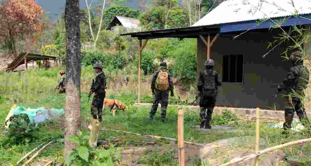 Suspected militants ambushed a civilian convoy near Yaolen village in Manipur's Imphal on Saturday, killing two persons and damaging several vehicles. (File photo) 