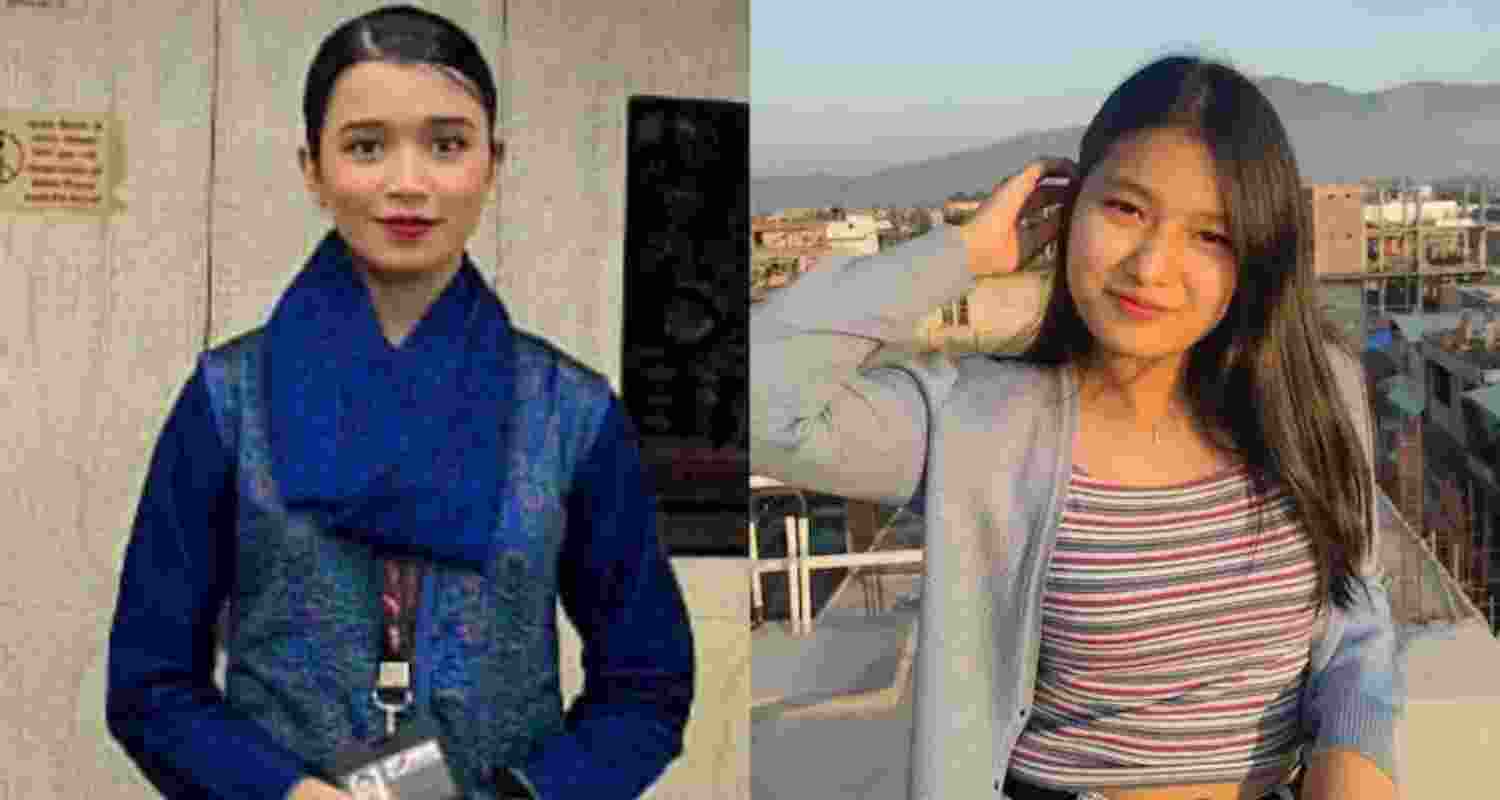 Kongbrailatpam Nganthoi Sharma (left) and Lamnunthem Singson, the two flight attendants.