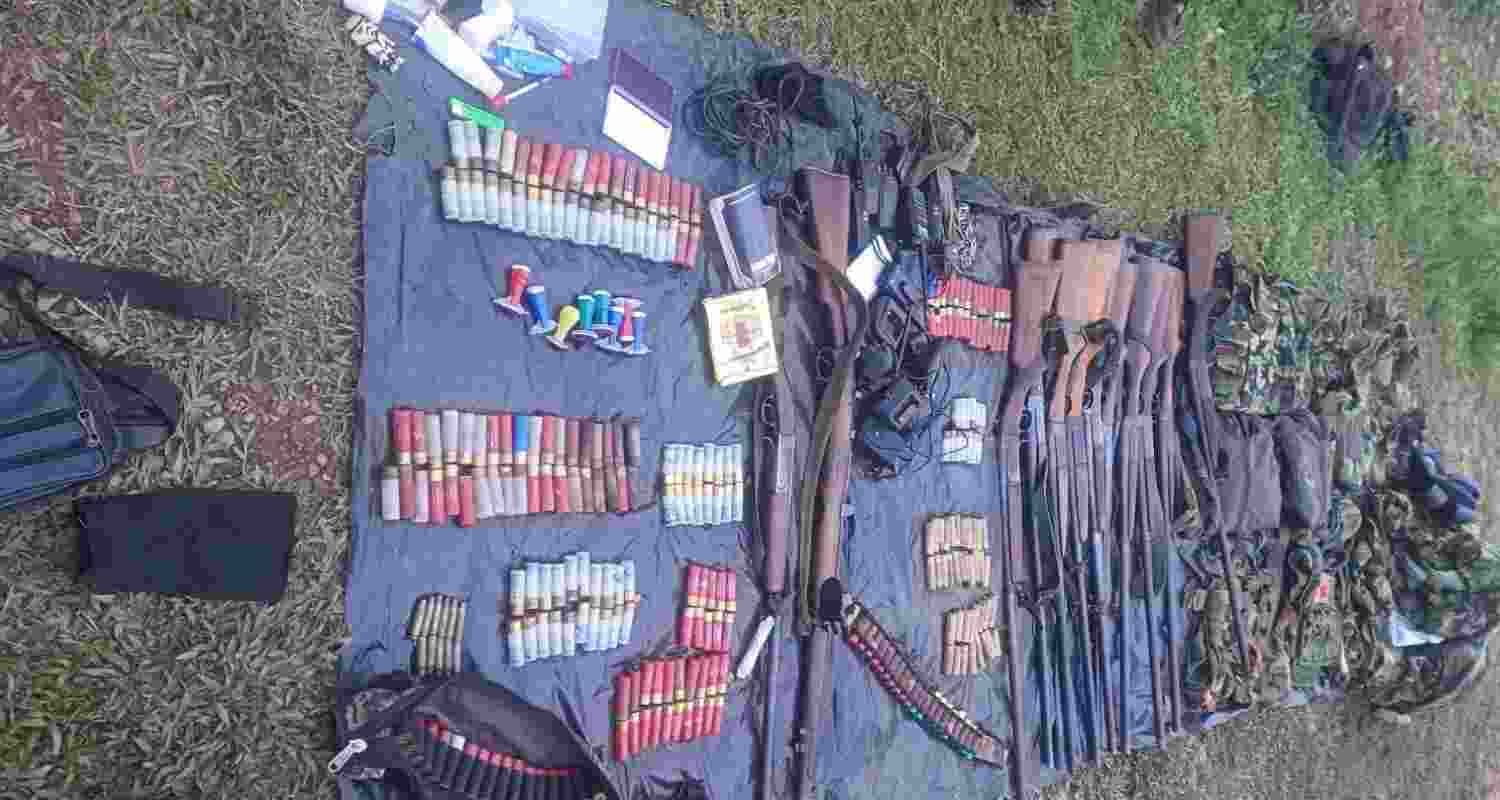 Manipur Police and security forces arrested militants and recovered a large cache of arms, ammunition and communication equipment in joint operations.
