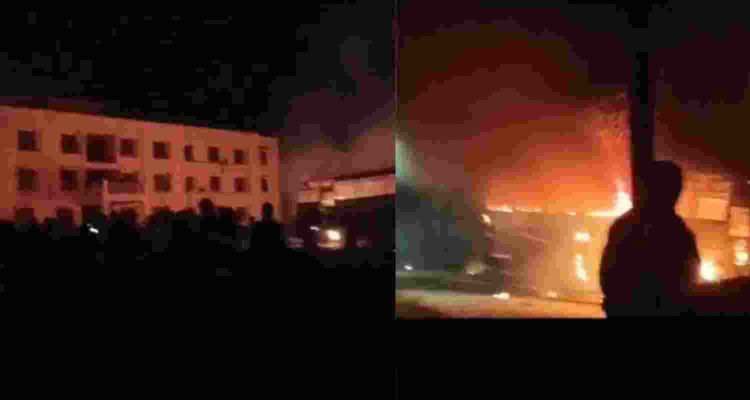 Visuals of Major violence erupting in Churachandpur district. Manipur