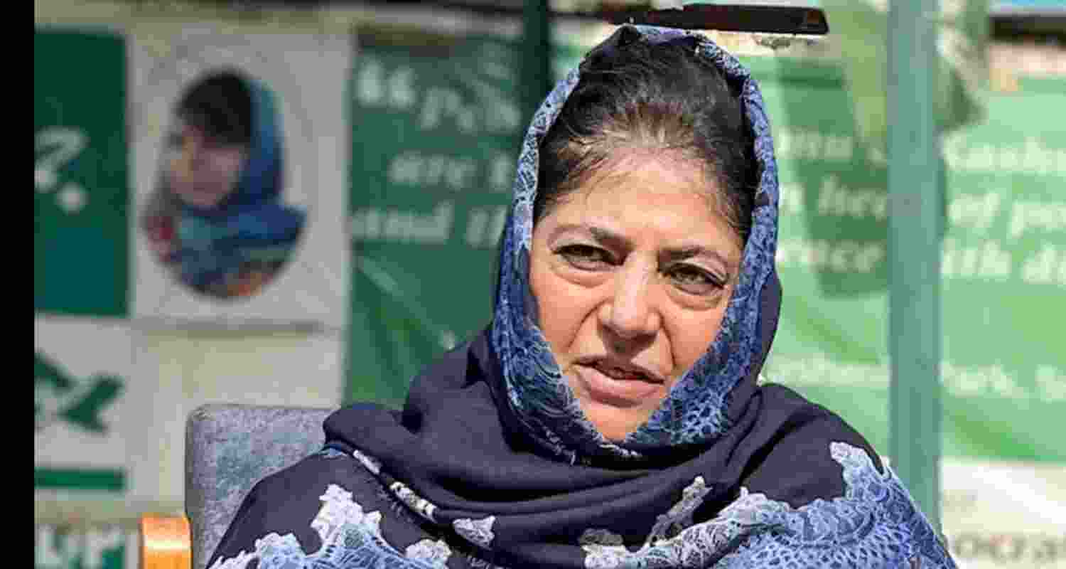 PDP president Mehbooba Mufti.