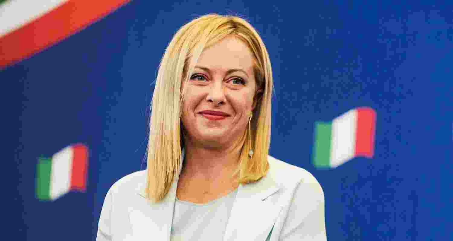 A file photo of Italian Prime Minister Georgia Meloni.