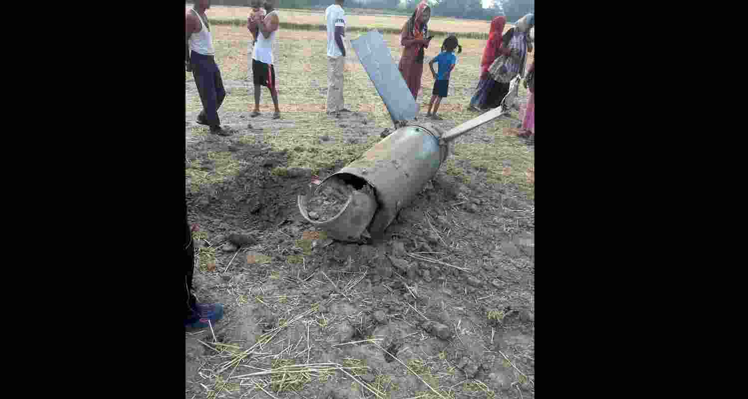 Missile debris in Sirsa.