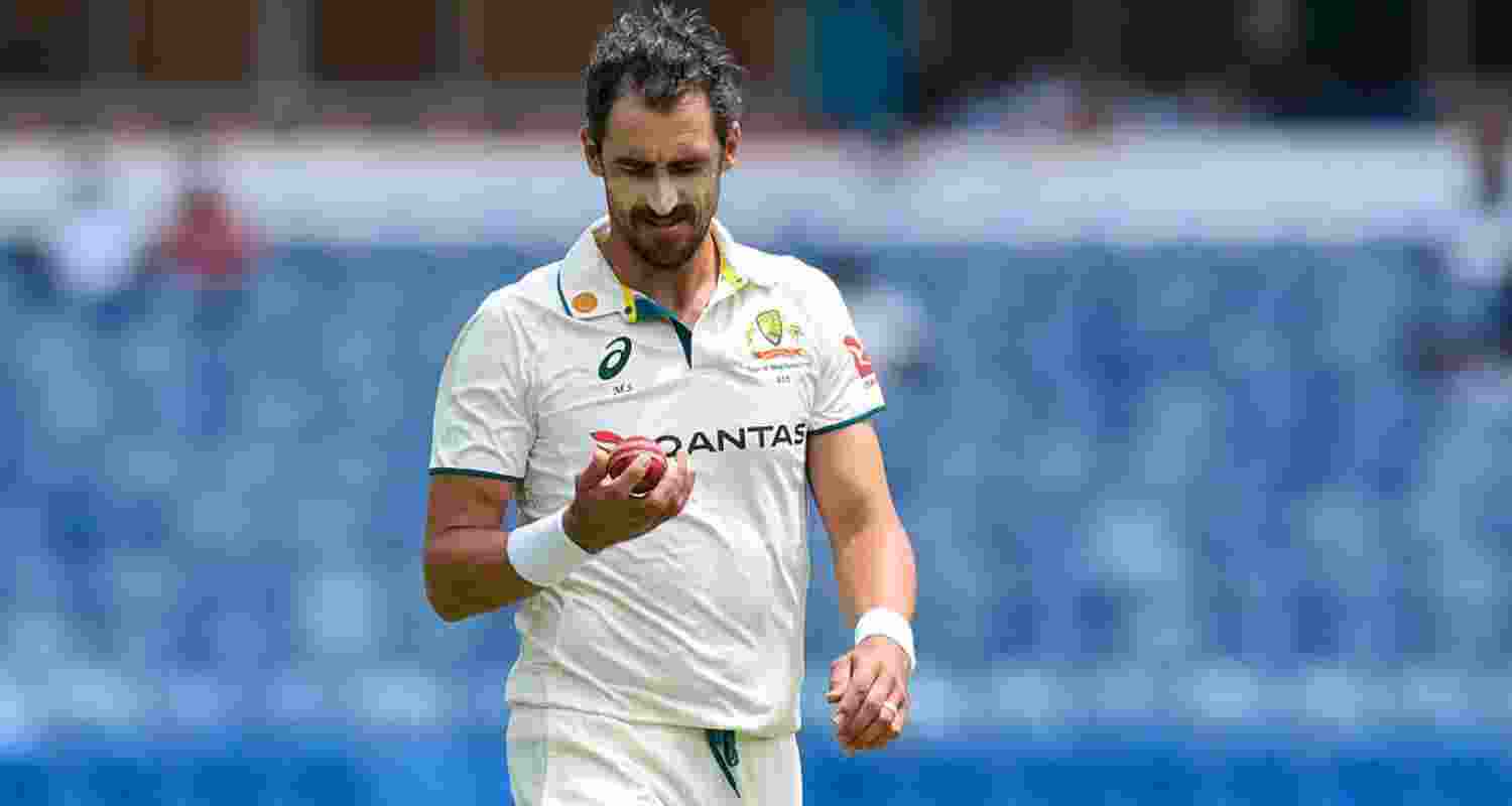 Mitchell Starc became the most successful left-arm bowler in Test history as Australia were bowled out for 198 by Bangladesh on day one in Darwin.