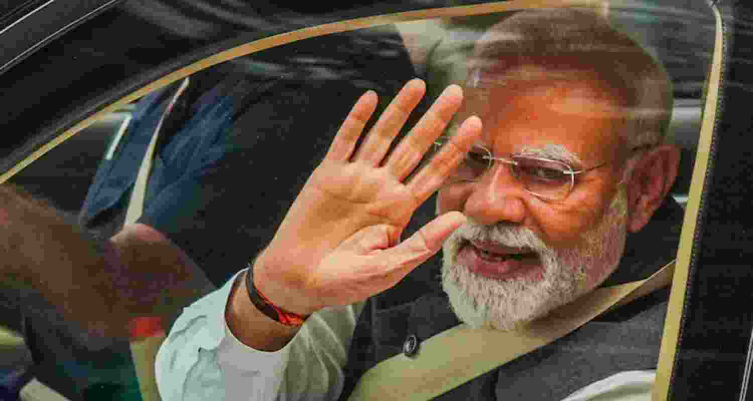 Prime Minister Narendra Modi during the 18th International Olympiad on Astronomy and Astrophysics.