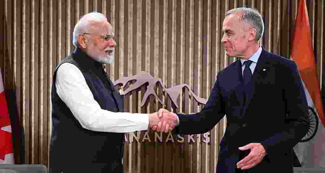 Prime Minister Narendra Modi meets Prime Minister of Canada Mark Carney on the sidelines of the G7 Summit at Kananaskis, in Alberta, Canada.