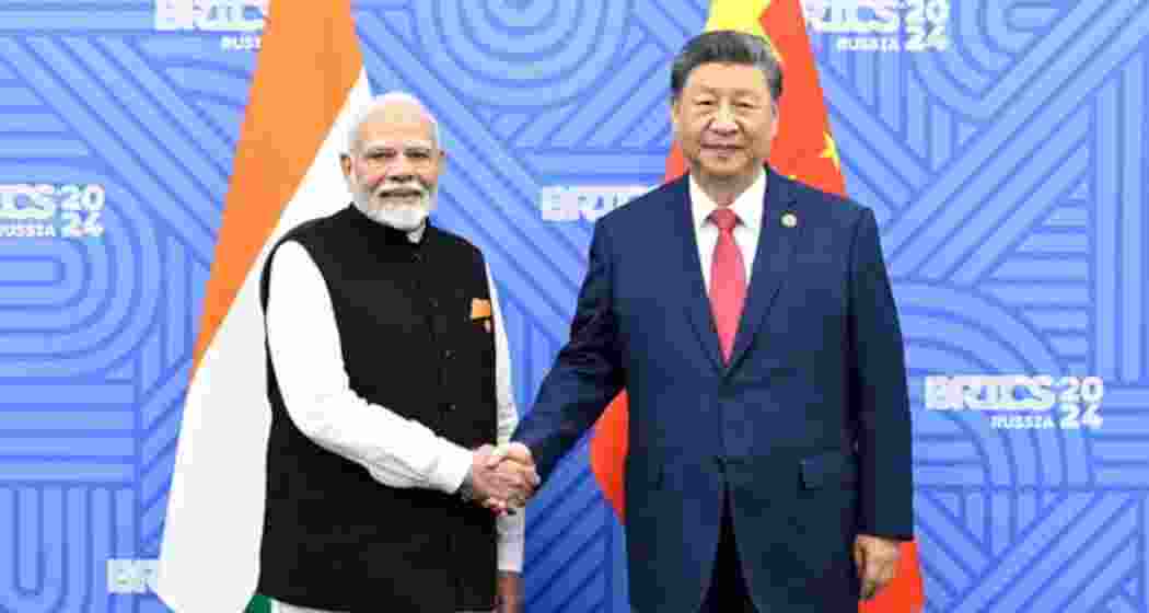 PM Modi meets President Xi on the sidelines of the BRICS summit in Russia. 