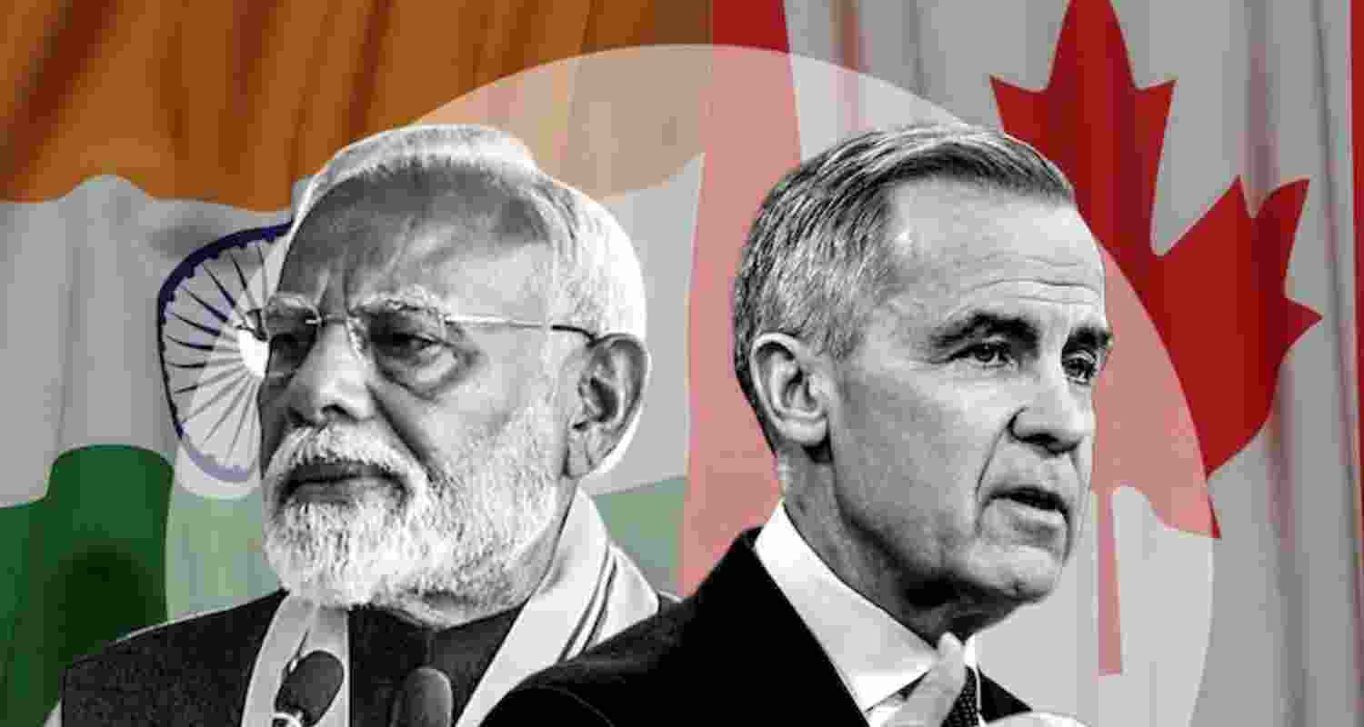 Prime Minister Narendra Modi and Canadian Prime Minister Mark Carney. Image: X