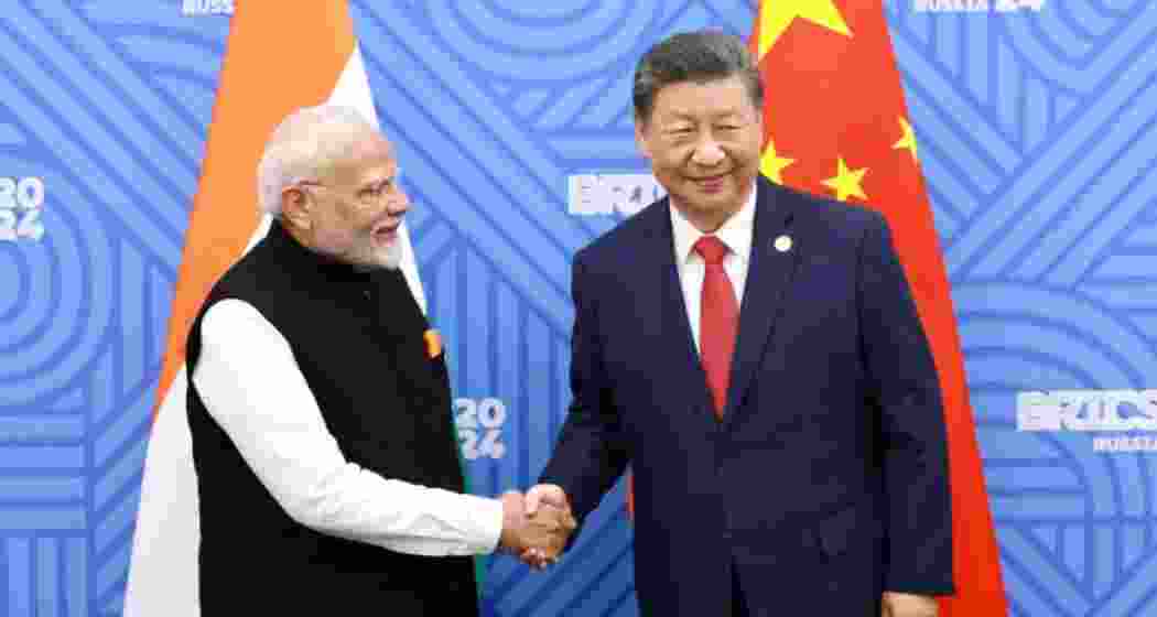 Prime Minister Narendra Modi with Chinese President Xi Jinping during a bilateral meeting.