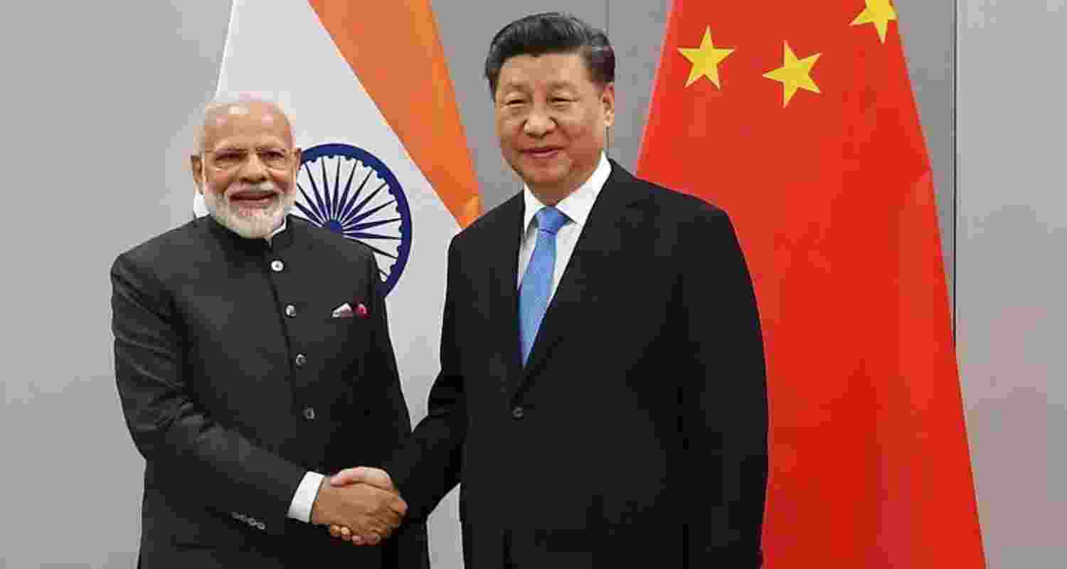 India’s Prime Minister Narendra Modi with Chinese President Xi Jinping. File photo.