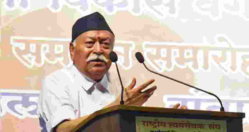RSS chief Mohan Bhagwat. (File photo)